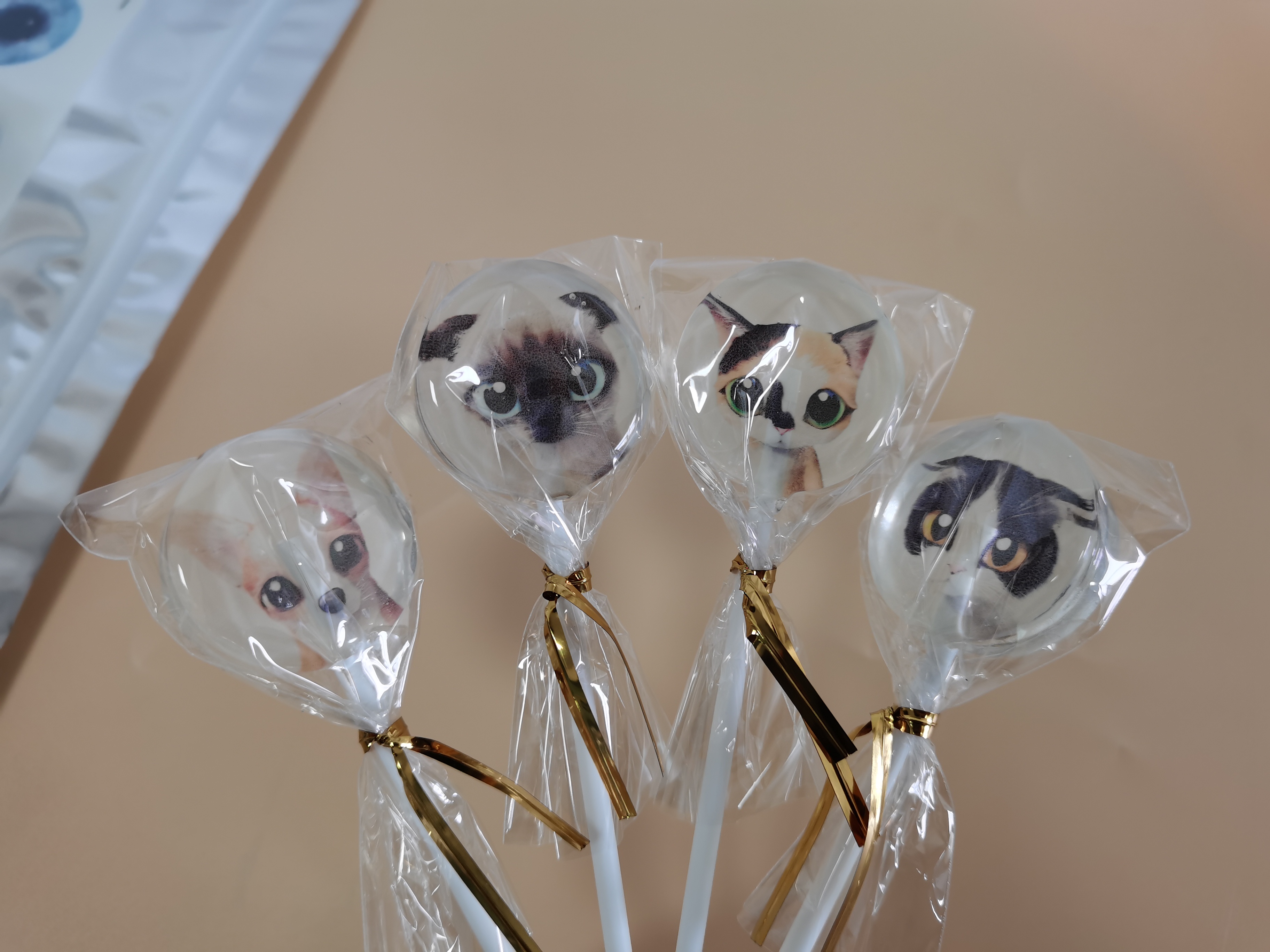 海吉亚生物创意diy猫咪图案糖果膜片
